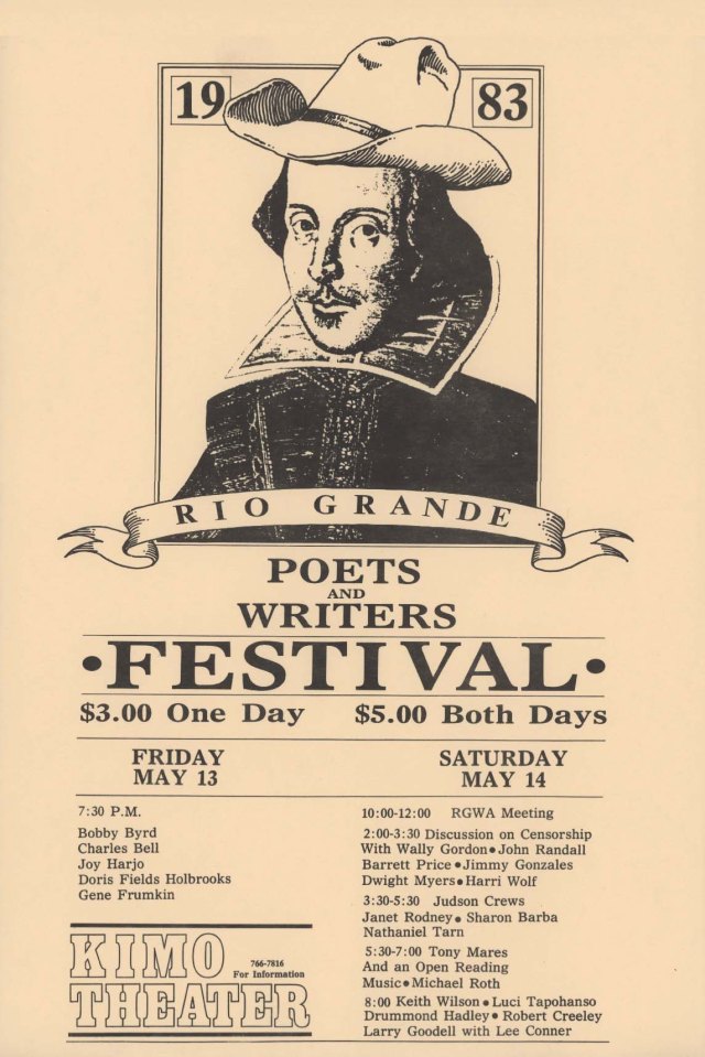rg poets and writers festival may 13 14 1983 maybe better